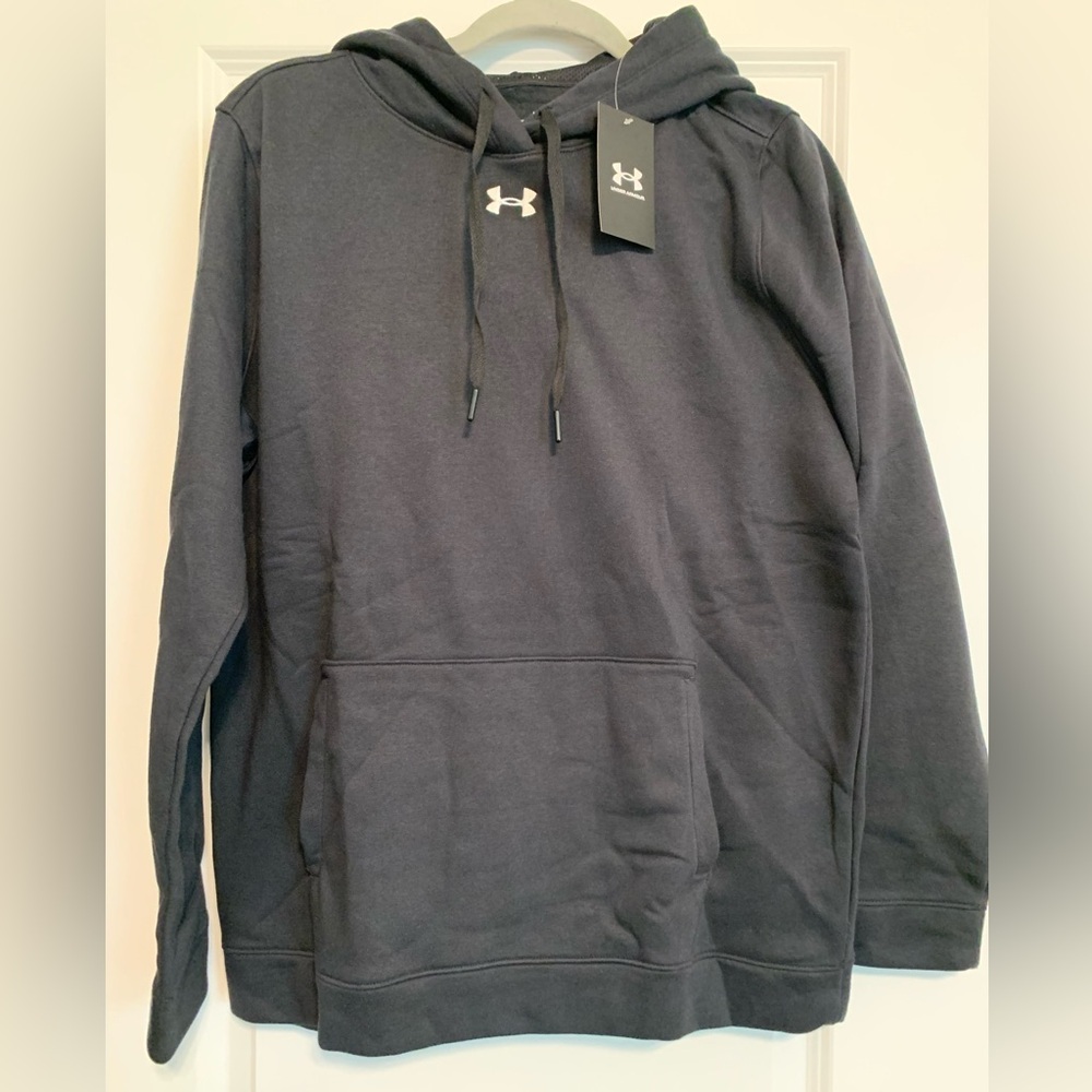 Women’s under‎ armour black pull over hoodie large